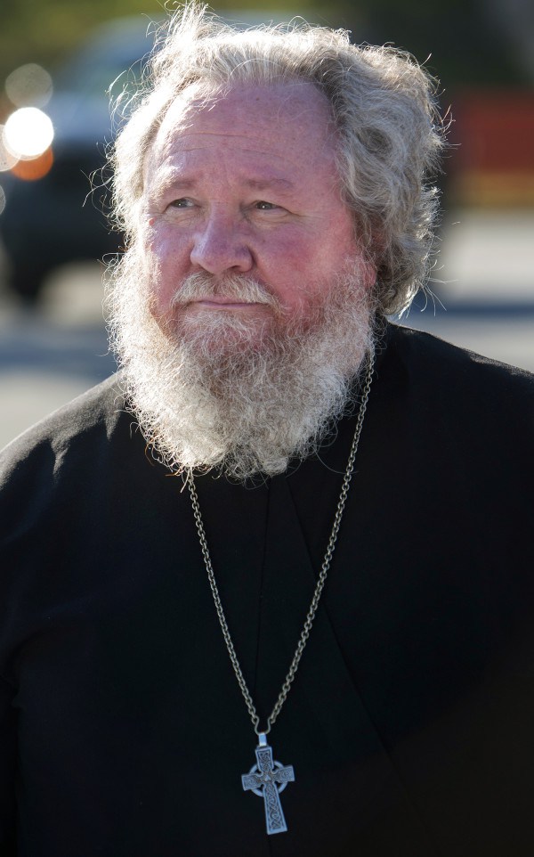 The Rev. Leo Schefe, the new pastor at St. George Greek Orthodox Church in Bangor, poses for a photo on Aug. 27 in Bangor. Schefe replaced Adam Metropoulos, who is serving a 6 1/2 year sentence for sexually assaulting an altar server.