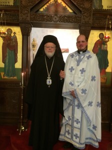 Metropolitan Methodios with Fr. Ephraim Ehrs