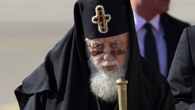 There are suspicions that Georgian Church Patriarch Ilia II was the target 