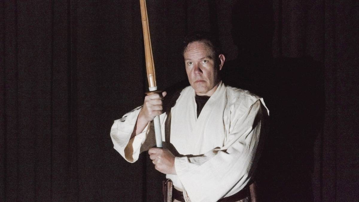 In the play How Star Wars Saved My Life, fight director Nicholas Harrison recounts the way the movie helped him find the Force. Flick Harrison