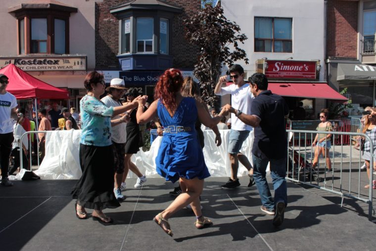 FILE - Greek dancing at the Danforth Festival in Toronto. Photo: Courtesy of Greektown on Danforth BIA