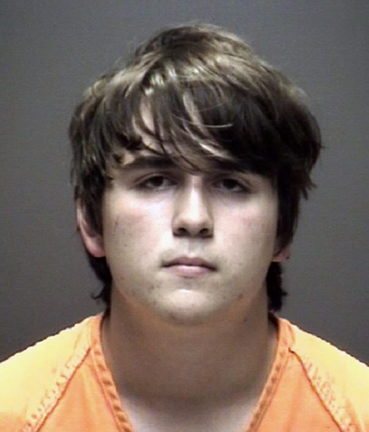Dimitrios Pagourtzis, the suspect in the Santa Fe High School shooting, shown in a booking photo at the Galveston County Jail. (Reuters)