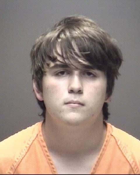 Dimitrios Pagourtzis, the suspect in the Santa Fe High School shooting, shown in a booking photo at the Galveston County Jail. (Reuters)