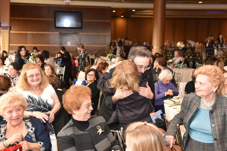 Archimandrite Gerasimos Makris was warmly welcomed back to his parish by the members of the Philoptochos Organization of Holy Cross Community of Brooklyn. (Photo: TNH/Kostas Bej)