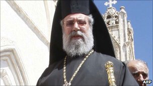 Archbishop Chrysostomos II described the alleged act as sacrilege