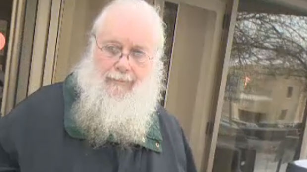 Seraphim Storheim leaves the Law Courts building in Winnipeg, Man. on Jan. 24, 2014.  