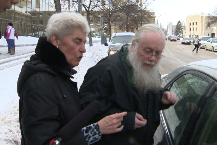 Seraphim Storheim, right, is appealing his conviction for sexual assaulting a boy in 1985. Global News