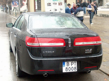 A brand new ”Lincoln MKZ Hybrid” - model 2012 has been delivered specially for Bulgarian Bishop Kiril, before coming on the market. Photo by DarikNews 