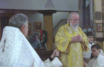 Father Vasile Susan with Archbishop Job Osacky at Holy Trinity Cathedral (OCA) in Chicago, Illinois: December 25, 2008 