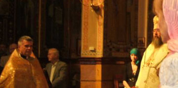 Father Vasile Susan with Metropolitan Jonah Paffhausen at Holy Trinity Cathedral (OCA) in Chicago, Illinois: July 26, 2009.
