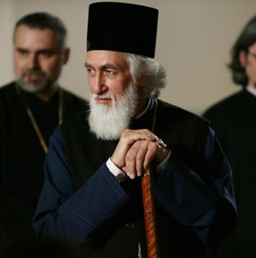Nikolai Soraich at a youth seminar in Melbourne. He was removed as bishop of Alaska by the Orthodox Church. Photo: Simon Schluter 