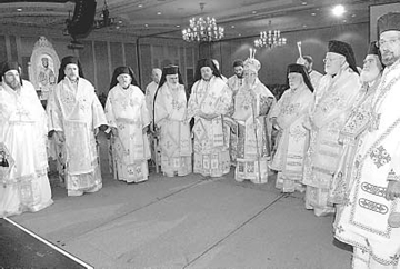 Members of the Holy Eparchial Synod of the Archdiocese at the Clergy-Laity Congress in Nashville, Tennessee in 2006.