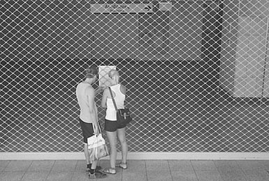 AP Photo/Petros Giannakouris: Tourists read a note announcing that the Metro was closed during a transport strike in Athens. Greek railway & public transport workers went on strike against planned reforms to the country's state transportation systems.