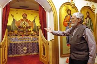 Father Vasilios Penteridis is retired after serving nine years at St. George Greek Orthodox Church in Ocean City. (Eric Doerzbach photo)
